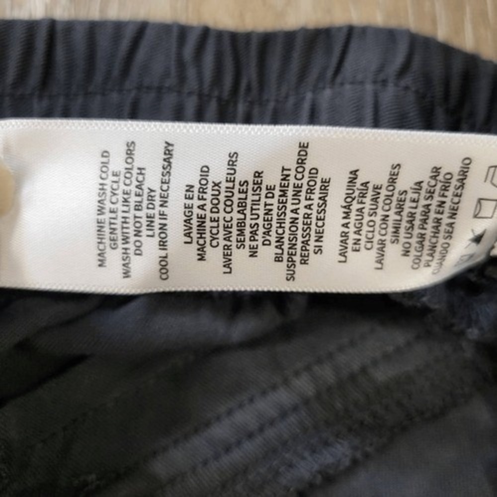 Splendid Womens Camo Jogger Pants Black Grey Elastic Waist Relaxed Fit Large - Picture 12 of 14